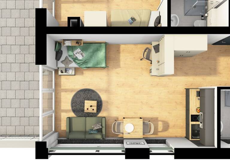 Studio zur Miete Wohnen auf Zeit 745 € 1 Zimmer 41 m²<br/>Wohnfläche 01.07.2025<br/>Verfügbarkeit Karlstraße 23 Nord Heidenheim an der Brenz 89518