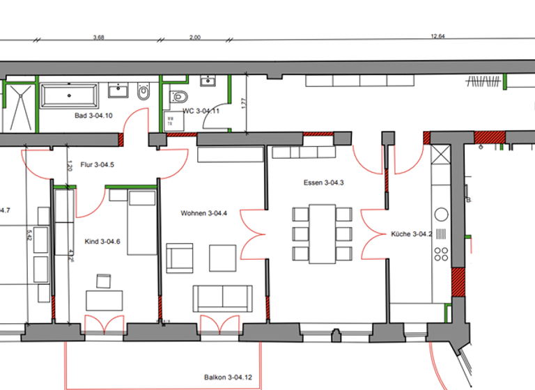 Wohnung zum Kauf 1.425.000 € 4 Zimmer 135 m² 3. Geschoss Kurfürstendamm 193 Charlottenburg Berlin 10707