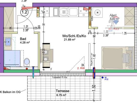 Wohnung zur Miete - Erstbezug 528 € 1,5 Zimmer 32,9 m² Crailsheim Crailsheim 74564
