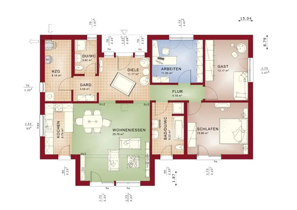 Haus zum Kauf 561.893 € 5 Zimmer 118 m²<br/>Wohnfläche 389 m²<br/>Grundstück Flörsheim-Dalsheim 67592