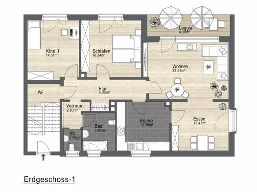 Terrassenwohnung zum Kauf 229.000 € 4 Zimmer 103 m² frei ab sofort Hammerweg Weiden in der Oberpfalz 92637