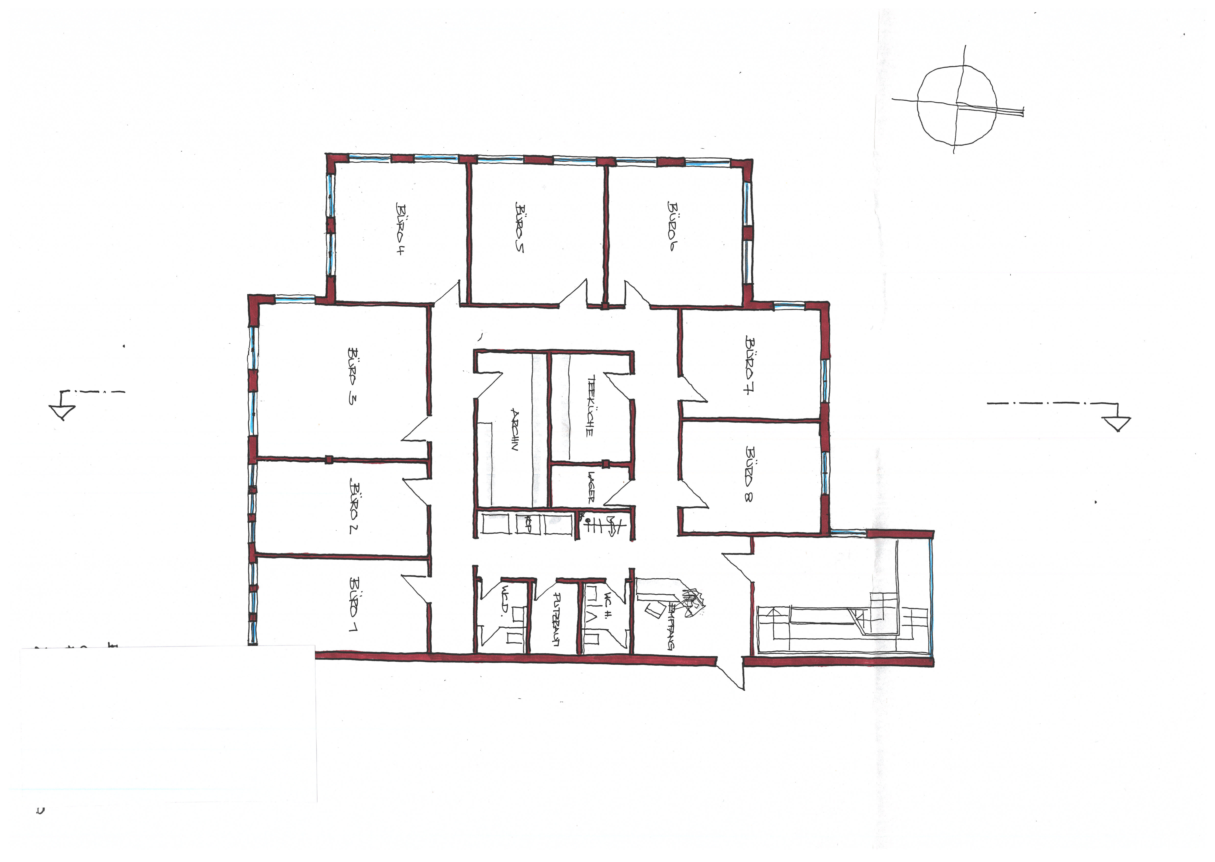 Bürofläche zur Miete 9 € 9 Zimmer 291 m²<br/>Bürofläche Leinfelden Leinfelden-Echterdingen 70771