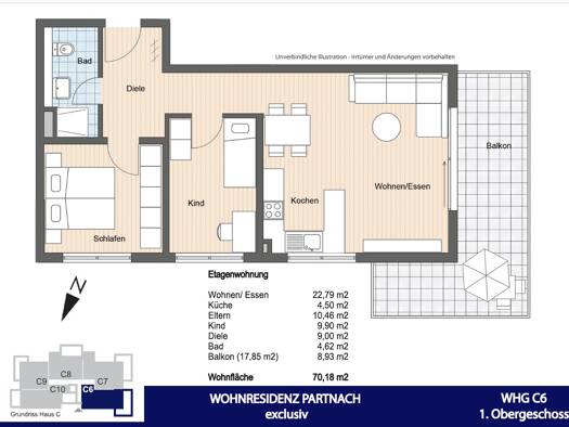 Wohnung zur Miete 1.480 € 3 Zimmer 70 m² 1. Geschoss frei ab sofort Partenkirchen Garmisch-Partenkirchen 82467