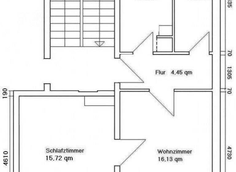 Wohnung zur Miete 274 € 2 Zimmer 45,6 m² 2. Geschoss frei ab 01.06.2026 H.-Heine-Straße 27b Braunsbedra 06242
