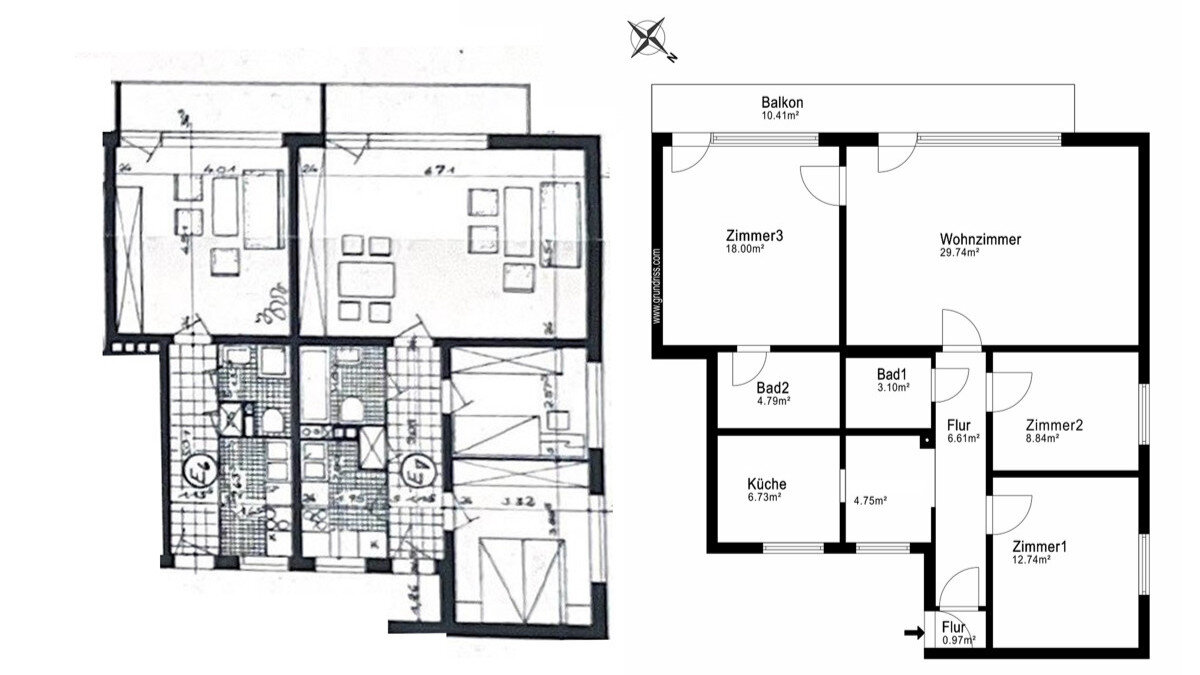 Wohnung zum Kauf 260.000 € 4 Zimmer 98,9 m²<br/>Wohnfläche 01.12.2024<br/>Verfügbarkeit Garstedt Norderstedt-Garstedt 22848