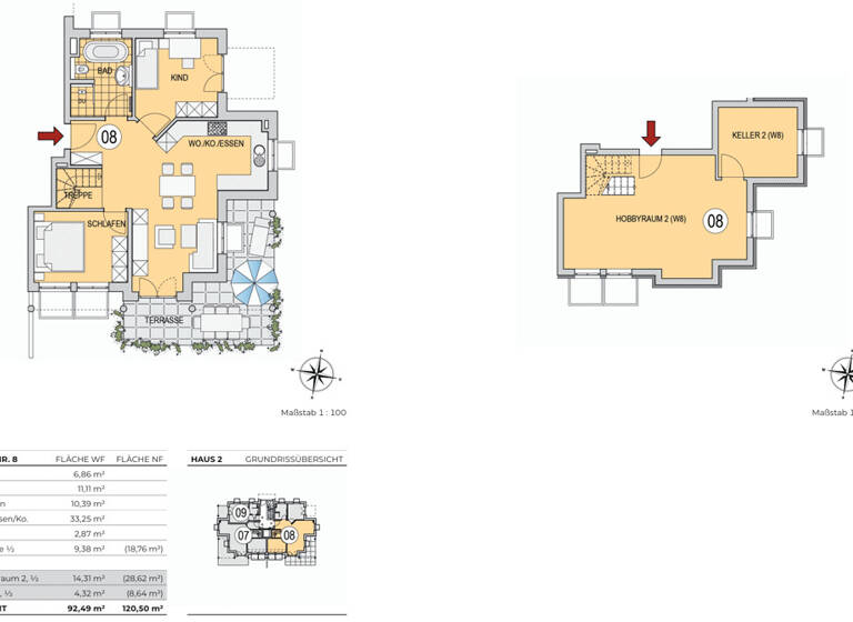 Wohnung zum Kauf - Erstbezug 685.000 € 4 Zimmer 92,5 m² 1. Geschoss Olching 82140