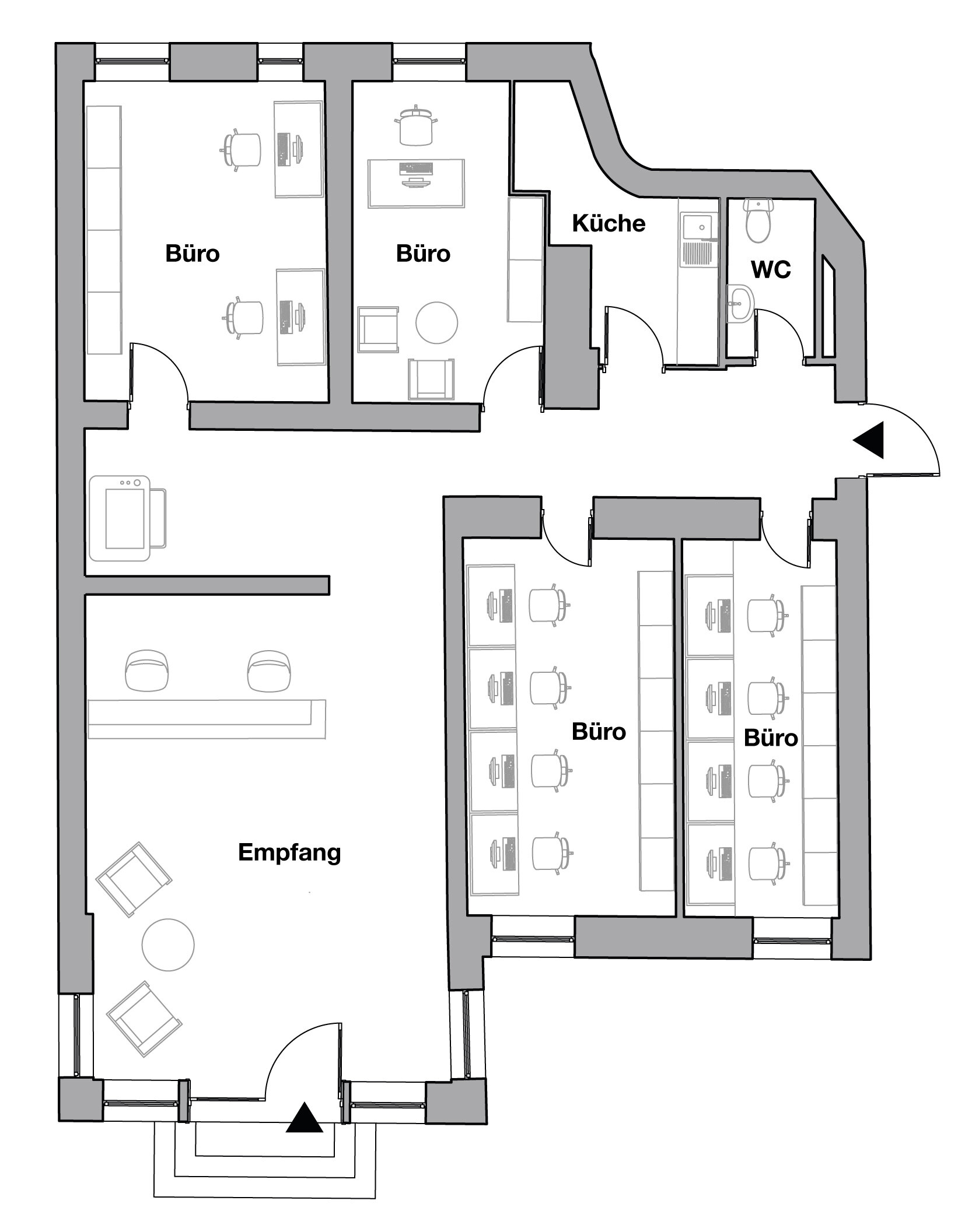 Bürofläche zur Miete provisionsfrei 4.000 € 5 Zimmer 132 m²<br/>Bürofläche Charlottenburg Berlin 10709