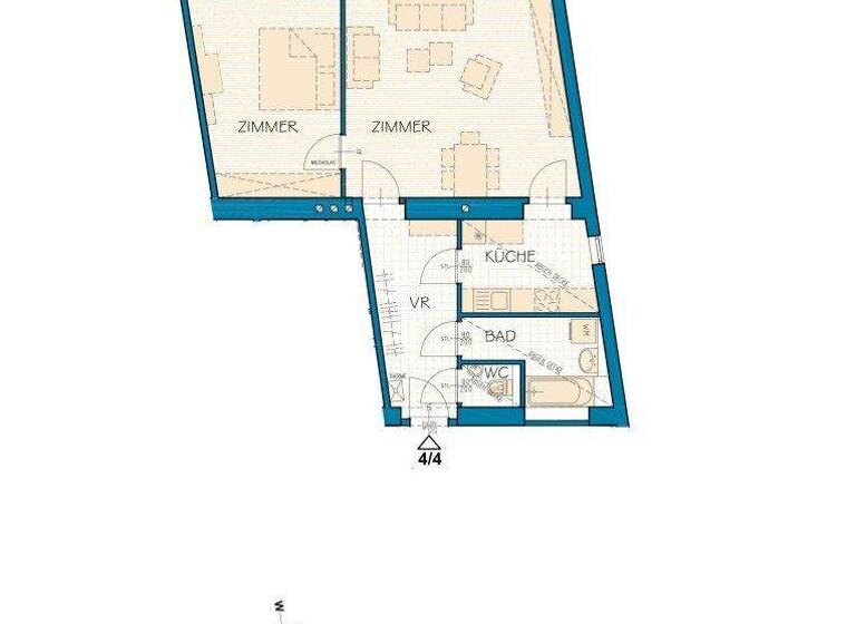 Wohnung zur Miete 775 € 2 Zimmer 72 m² frei ab 01.03.2026 Kirchenplatz Wien 1230