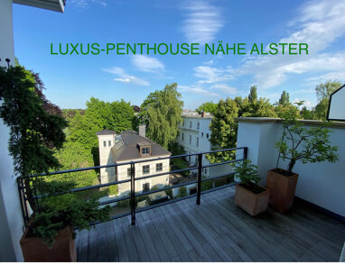 Penthouse zur Miete 3.750 € 3 Zimmer 110 m² 4. Geschoss frei ab sofort Mittelweg Harvestehude Hamburg 20149