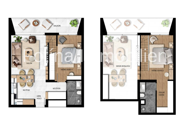 Loft zum Kauf provisionsfrei 198.000 € 2,5 Zimmer 69 m²<br/>Wohnfläche ab sofort<br/>Verfügbarkeit Bogazi , Long Beach 9986