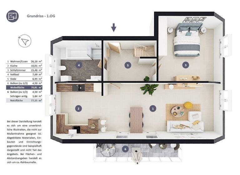 Wohnung zum Kauf 650.000 € 3 Zimmer 89,2 m² 2. Geschoss frei ab sofort Karlsfeld 85757