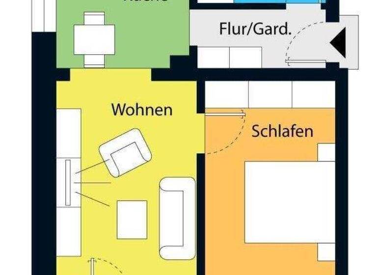 Wohnung zur Miete - Erstbezug 559 € 2 Zimmer 47,1 m² Coswig 01640
