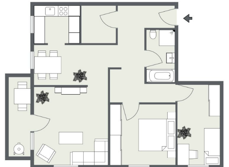Studio zum Kauf 195.000 € 3 Zimmer 74,1 m²<br/>Wohnfläche 2.<br/>Geschoss Am Kirchtor 26 Nördliche Innenstadt Halle (Saale) 06108