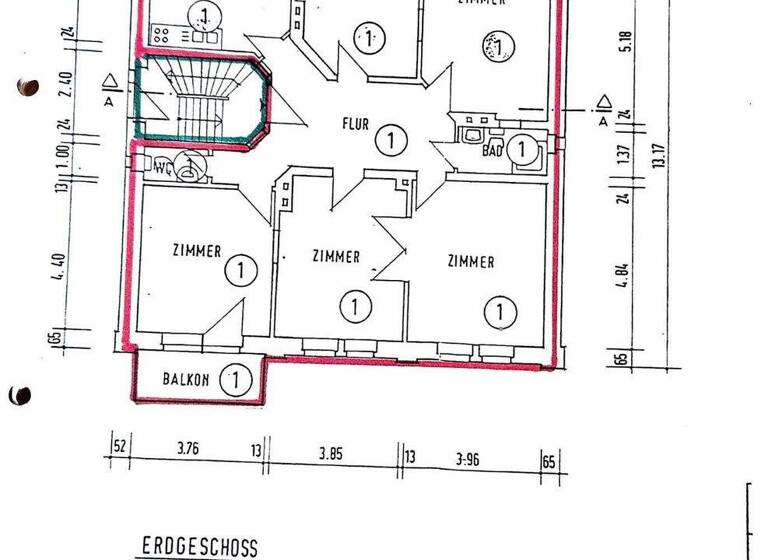Bürofläche zur Miete 1.950 € 6 Zimmer 130 m² Bürofläche Liebigstrasse 35 Gießen 35392