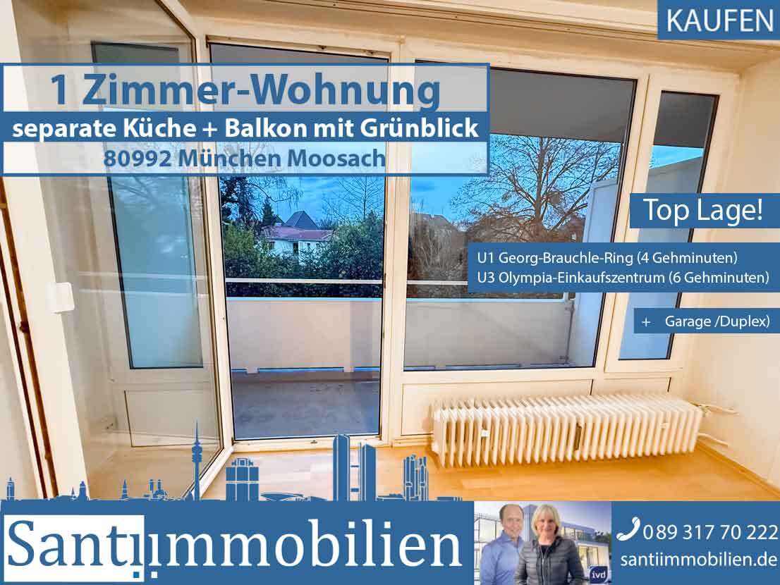 Wohnung zum Kauf 220.000 € 1 Zimmer 28 m²<br/>Wohnfläche Alt Moosach München 80992