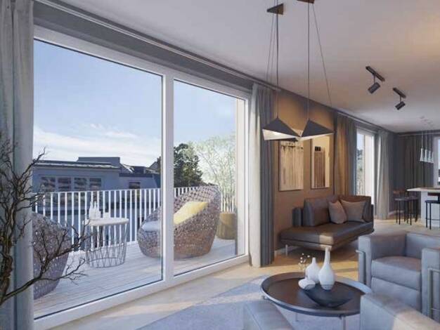 Penthouse zur Miete - Erstbezug 1.850 € 2 Zimmer 92,5 m² 5. Geschoss frei ab 01.12.2026 Kohlenstraße 23 Zentrum-Süd Leipzig 04107