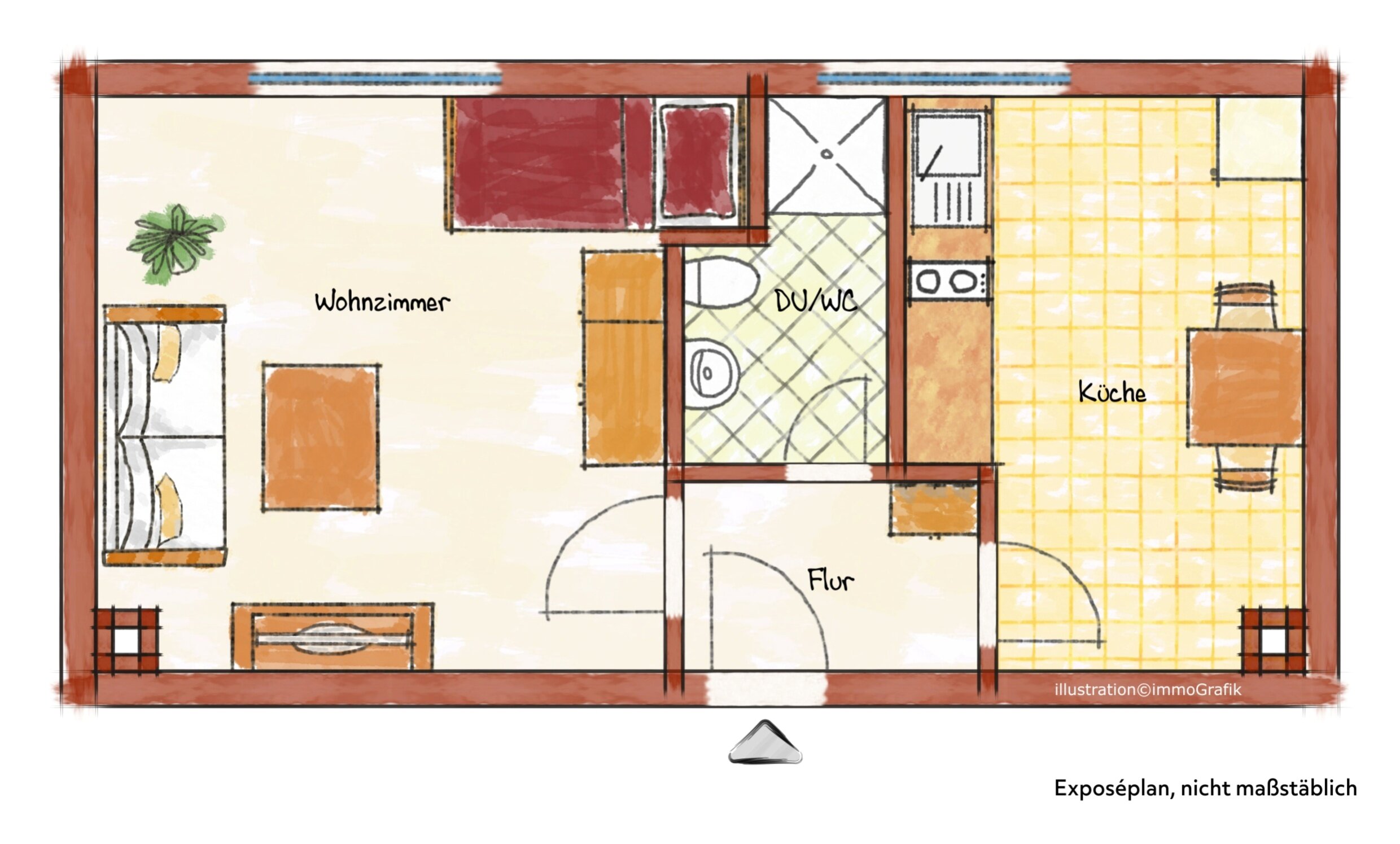 Wohnung zum Kauf 169.000 € 1 Zimmer 34 m²<br/>Wohnfläche 2.<br/>Geschoss Petershausen-West Konstanz 78467