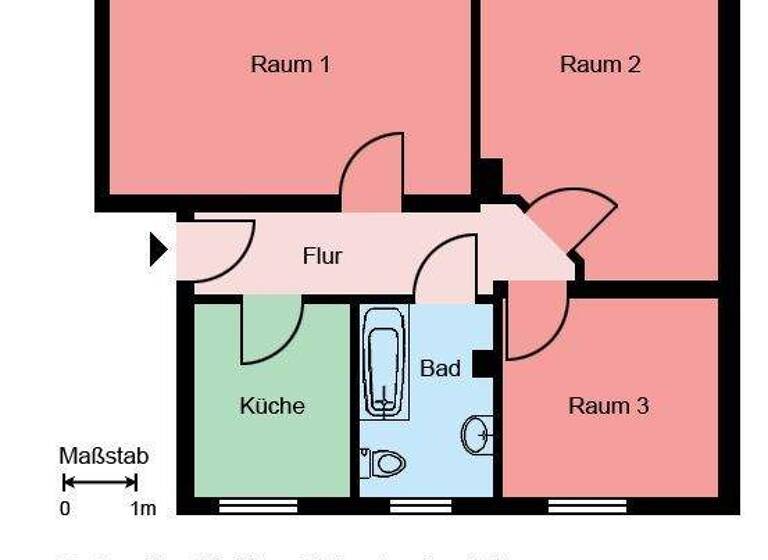Wohnung zur Miete 449 € 3 Zimmer 59,5 m² EG Dürerstraße 26 Hemer 58675