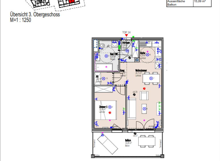 Studio zum Kauf 189.520 € 2 Zimmer 50,8 m² frei ab sofort Wiener Neustadt 2700