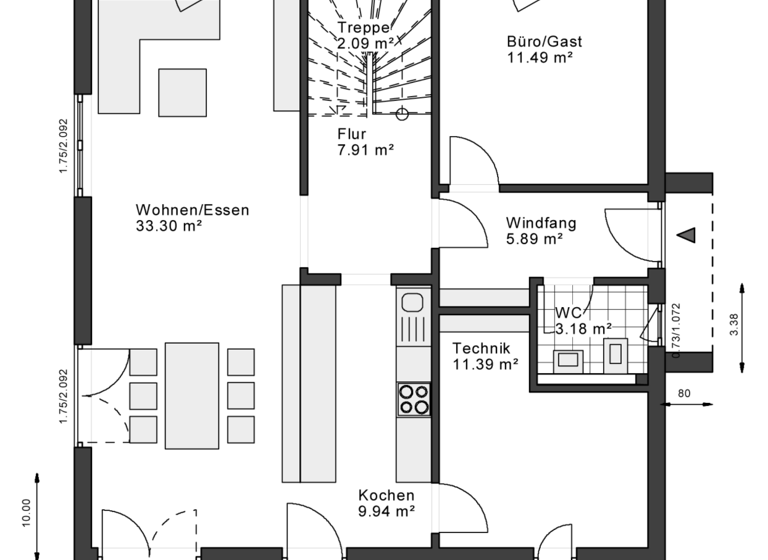 Einfamilienhaus zum Kauf 593.808 € 6 Zimmer 170 m² 847 m² Grundstück Börgerende Börgerende-Rethwisch 18211