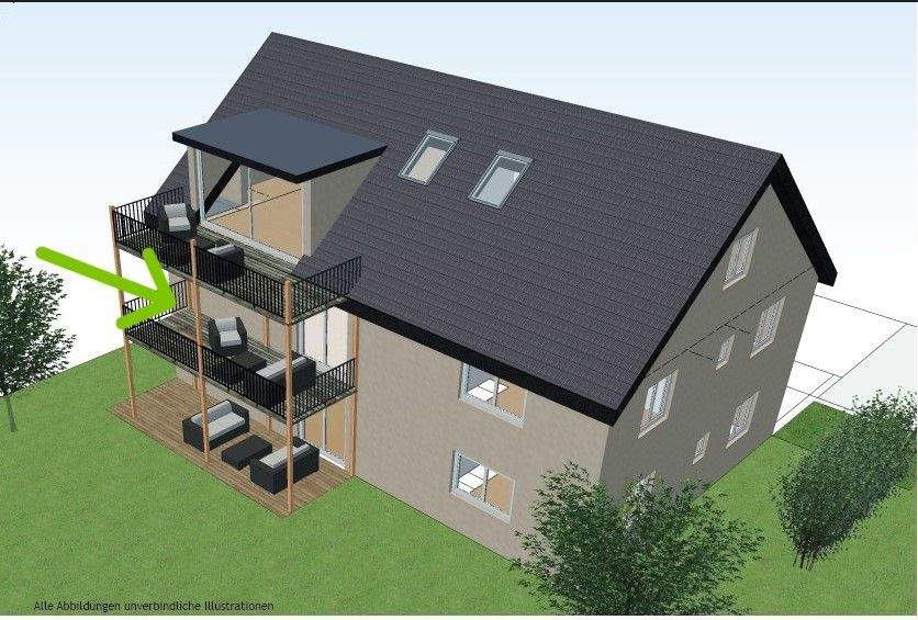 Immobilie in Wolfschlugen - 4.5 Zimmer OG Wohnung mit großem Balkon  - Bild 0