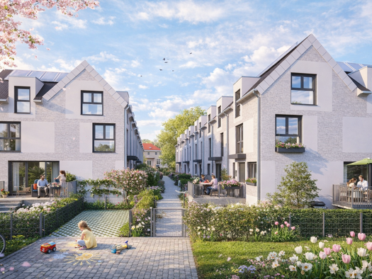 Reihenmittelhaus zum Kauf - Erstbezug provisionsfrei 690.000 € 6 Zimmer 111,2 m² Britzer Damm 138/Backbergstr. 14,16 Britz Berlin 12347