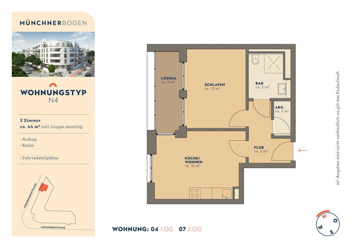 Wohnung zur Miete 690 € 2 Zimmer 46,6 m²<br/>Wohnfläche 1.<br/>Geschoss 01.12.2024<br/>Verfügbarkeit Nürnberger Straße 1 a Regensburger Straße Bremen 28215