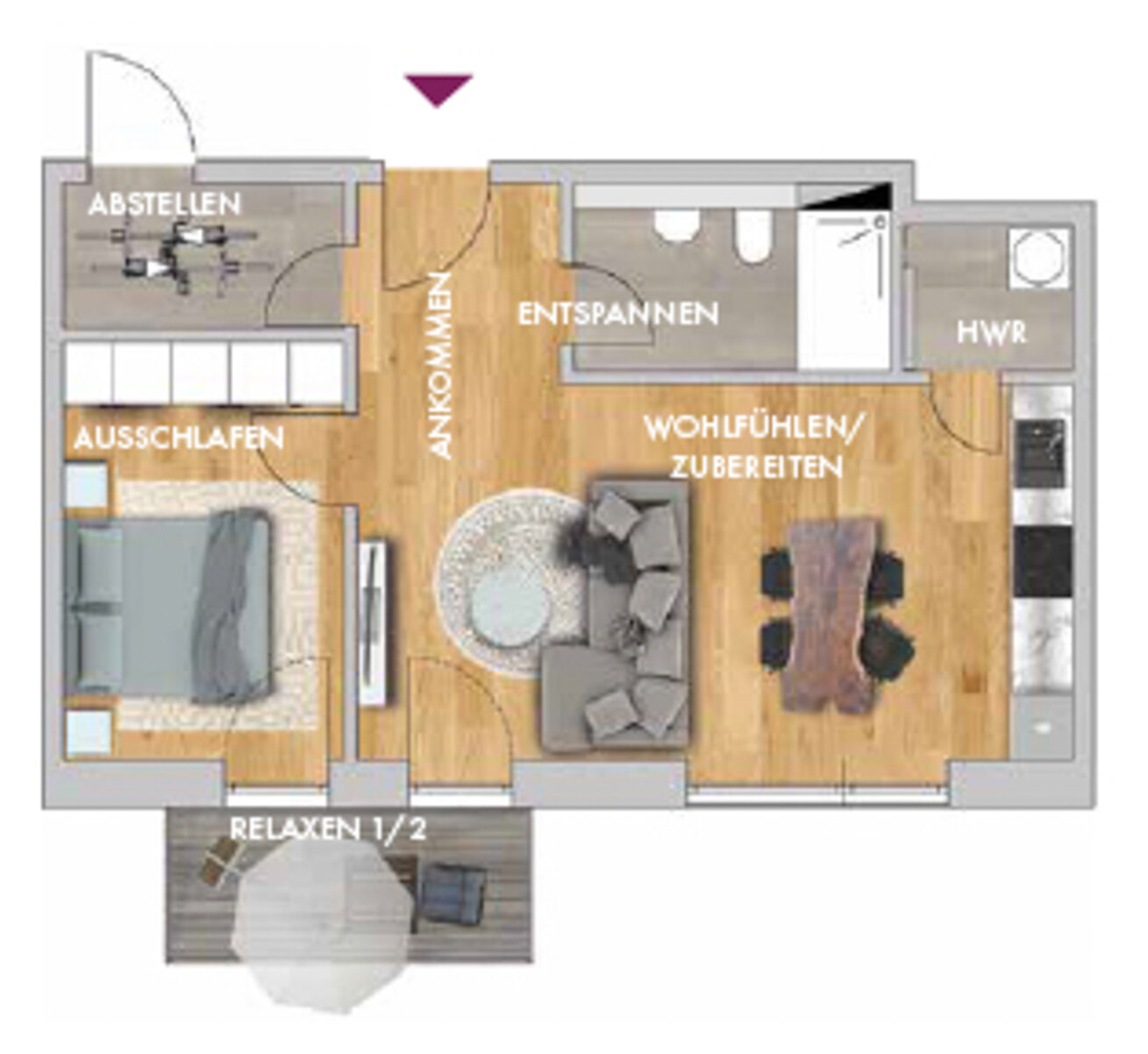 Wohnung zur Miete 996 € 2 Zimmer 53,8 m²<br/>Wohnfläche 3.<br/>Geschoss 01.04.2025<br/>Verfügbarkeit Shakespearestr. 48-50 Zentrum - Süd Leipzig 04107