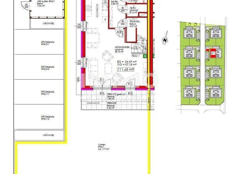 Doppelhaushälfte zur Miete - Erstbezug 1.119 € 4 Zimmer 111,7 m² Haunoldstein 3384