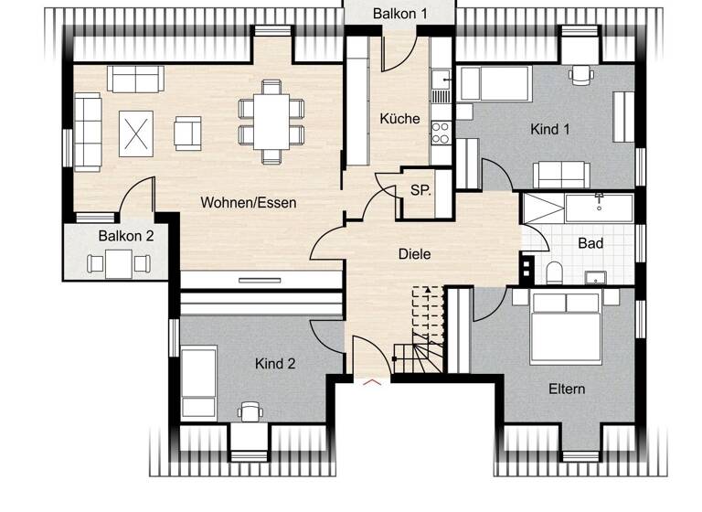 Wohnung zum Kauf 260.000 € 5 Zimmer 154 m²<br/>Wohnfläche Schollbrunn 97852