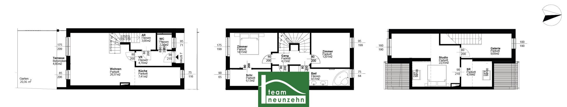 Reihenmittelhaus zum Kauf 434.993 € 5 Zimmer 128,8 m²<br/>Wohnfläche Agavenweg 22 Wien 1220