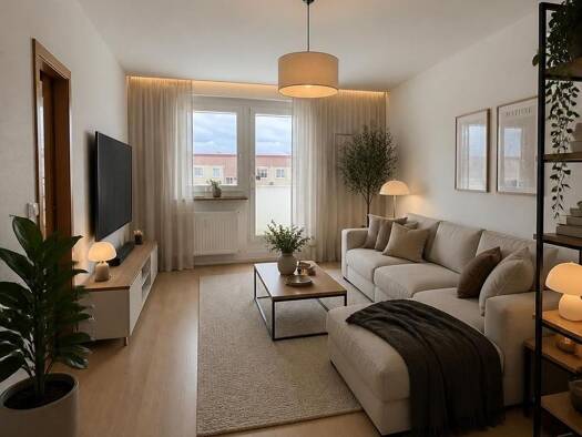 Wohnung zur Miete 387 € 2 Zimmer 55,2 m² 4. Geschoss Ernst-Abbe-Straße 30 Bieblach-Ost Gera 07552