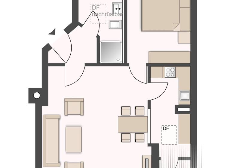 Wohnung zum Kauf 399.500 € 2 Zimmer 51,5 m²<br/>Wohnfläche Dachgeschoss, 2.<br/>Geschoss ab sofort<br/>Verfügbarkeit Bifangweg 6 Allach-Untermenzing München 80999