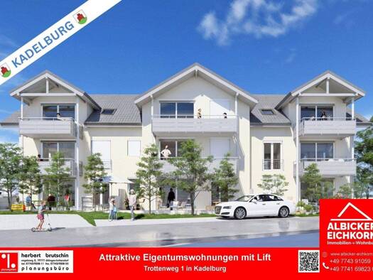 Wohnung zum Kauf provisionsfrei 469.000 € 3 Zimmer 100 m² Trottenweg 1 Kadelburg Küssaberg 79790