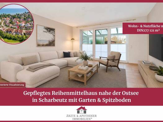 Reihenmittelhaus zum Kauf 549.000 € 4 Zimmer 120,7 m² 171 m² Grundstück Scharbeutz Scharbeutz 23683