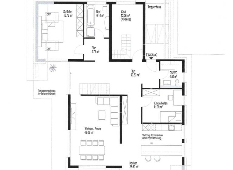 Maisonette zur Miete 2.600 € 5,5 Zimmer 193,6 m²<br/>Wohnfläche Dachgeschoss<br/>Geschoss ab sofort<br/>Verfügbarkeit Ehninger Str. 41 Hildrizhausen 71157