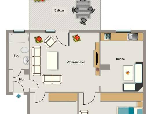 Wohnung zur Miete 534 € 3,5 Zimmer 56,2 m² EG frei ab 01.09.2026 Hüls Marl 45772
