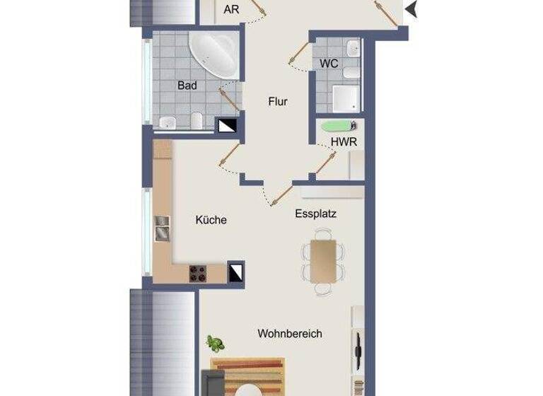Wohnung zum Kauf 329.000 € 2 Zimmer 89,8 m² Heide 25746