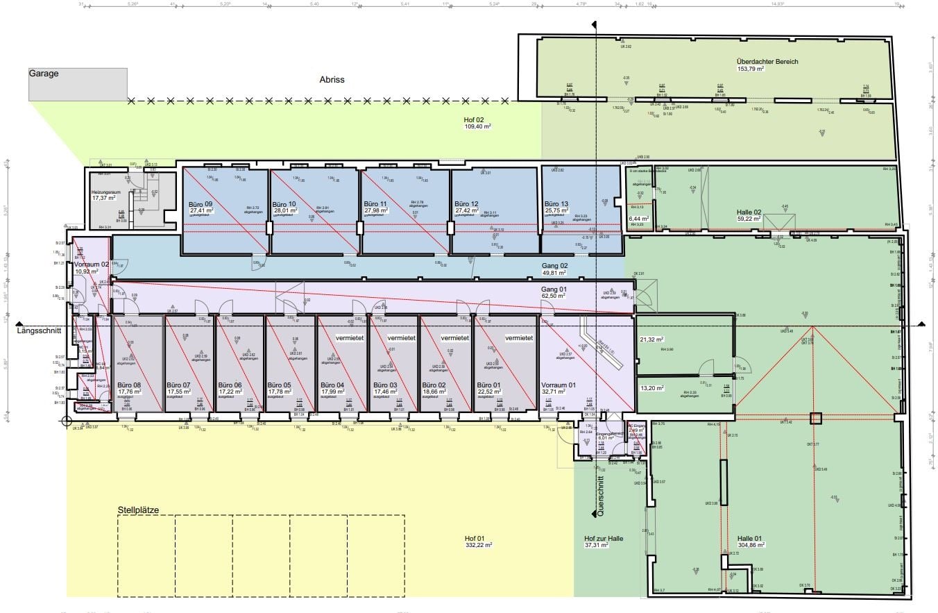 Büro-/Praxisfläche zur Miete provisionsfrei 1.876 € 4 Zimmer 121,2 m²<br/>Bürofläche Volkmarsdorf Leipzig 04315