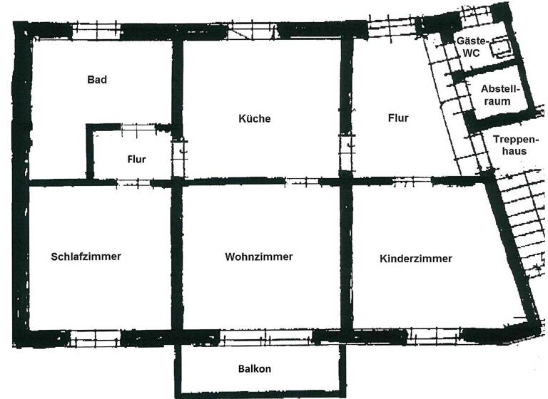 Wohnung zur Miete 675 € 3 Zimmer 75 m² 3. Geschoss Webergasse 10 Meißen 01662