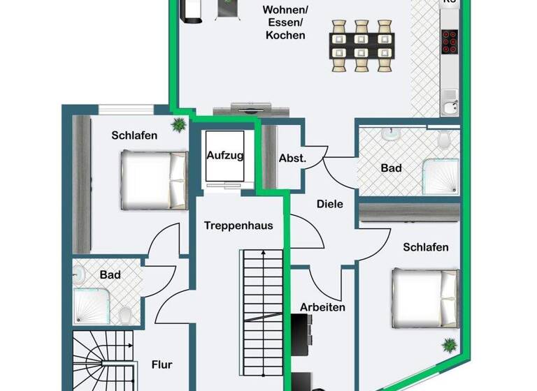 Wohnung zum Kauf - Erstbezug 530.000 € 3 Zimmer 81,5 m² 1. Geschoss Lövenich Köln 50859