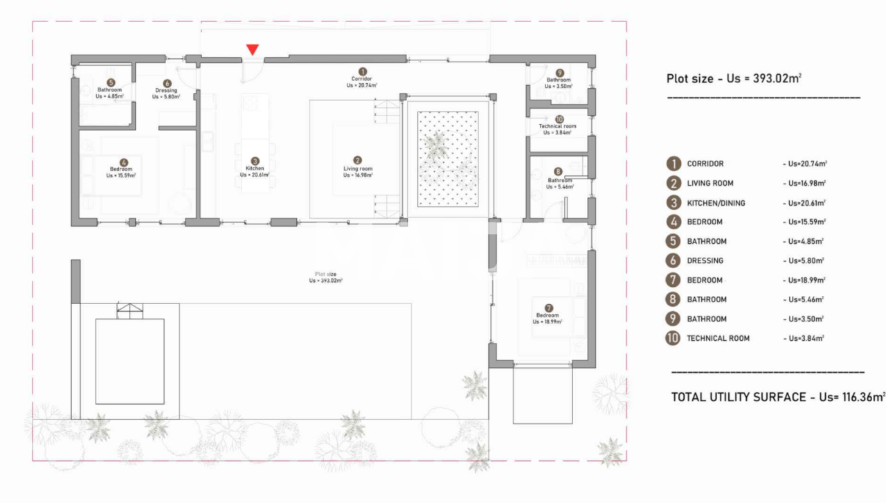 Villa zum Kauf 234.629 € 3 Zimmer 116 m²<br/>Wohnfläche 6.600 m²<br/>Grundstück Paje Zanzibar