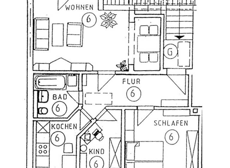 Wohnung zum Kauf 70.000 € 3 Zimmer 72,8 m² 3. Geschoss Johannisstraße 15 Innenstadt Zwickau 08056