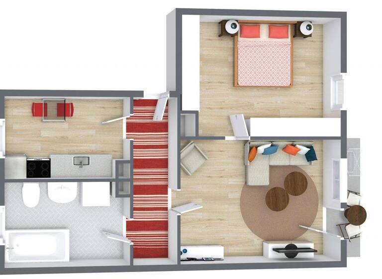 Wohnung zur Miete 384 € 2 Zimmer 53 m² 1. Geschoss Bergstr. 11 Geismar 37308