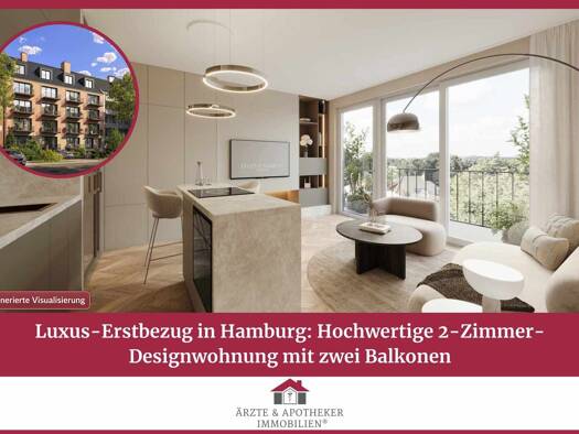 Wohnung zum Kauf 565.000 € 2 Zimmer 39,2 m² Harvestehude Eimsbüttel 20144