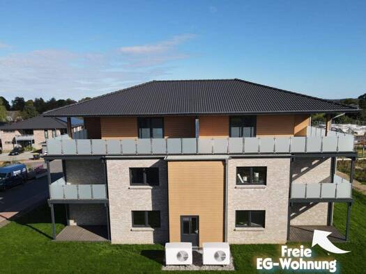 Terrassenwohnung zum Kauf - Erstbezug 306.000 € 3 Zimmer 106 m² EG frei ab sofort Süderlück 7 Steinbergkirche 24972