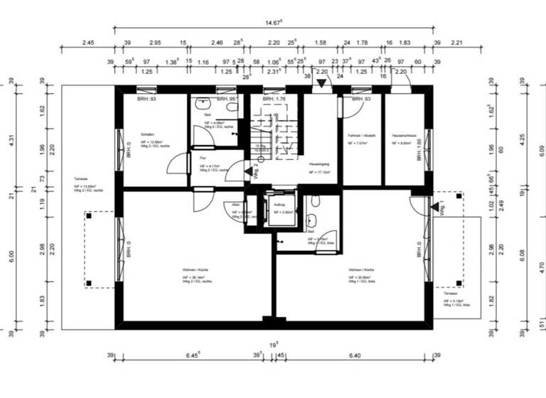 Wohnung zur Miete - Erstbezug 1.070 € 2 Zimmer 60,8 m² 1. Geschoss Französisch Buchholz Berlin 13127