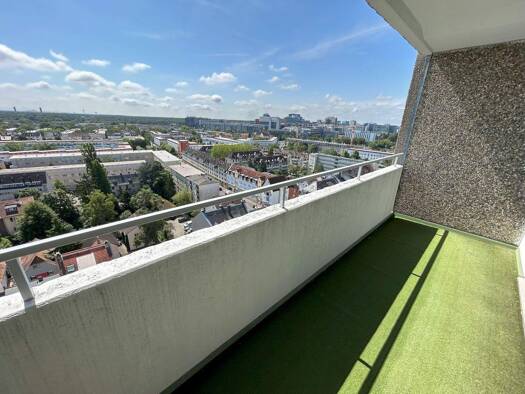 Studio zur Miete 480 € 1 Zimmer 10 m² 14. Geschoss frei ab sofort Im Mainfeld 23 Niederrad Frankfurt am Main 60528