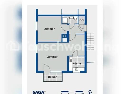 Wohnung zur Miete Tauschwohnung 589 € 2 Zimmer 48 m² 3. Geschoss Hausbruch Hamburg 21075