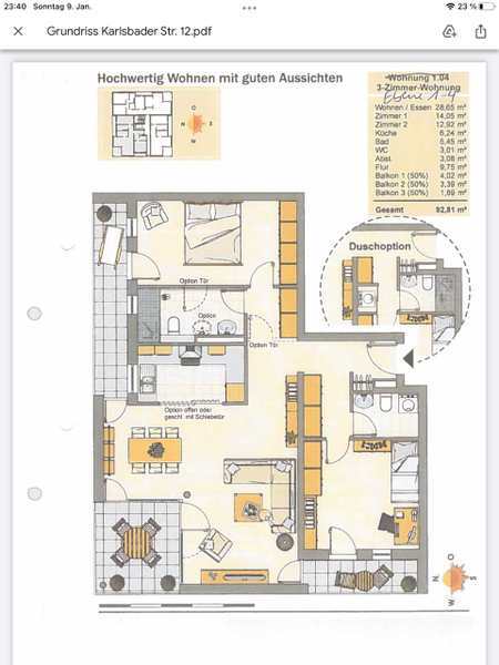 Wohnung zum Kauf provisionsfrei 150.000 € 3 Zimmer 98,7 m²<br/>Wohnfläche ab sofort<br/>Verfügbarkeit Karlsbader Straße Gonsenheim Mainz 55122